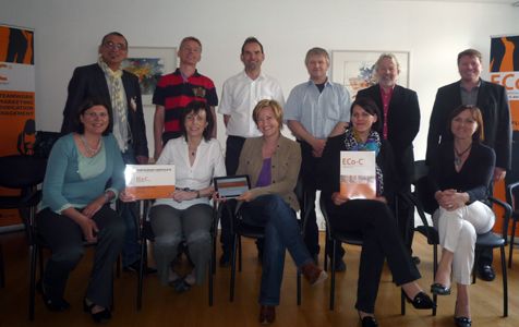 The participants of the event, from left to right. First Row: .Reihe: B.Bergmair, M.Luidold, Mag.a K.Reiter, K.Neudorfer, M.Schretzmayer; Second row: L.Kaiblinger, Mag. M.Schaubschläger, D.I. J.Weiermair, D.I.A.Bitzik, W.Schnürrl, MBA M. Reiter